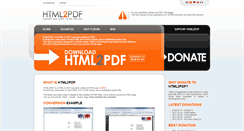 Desktop Screenshot of html2pdf.fr