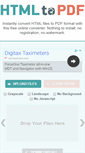 Mobile Screenshot of html2pdf.com