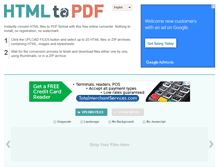 Tablet Screenshot of html2pdf.com